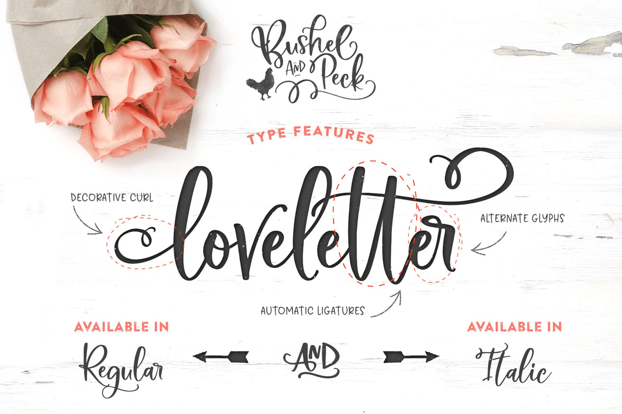 Bushel and Peck Font Poster #1
