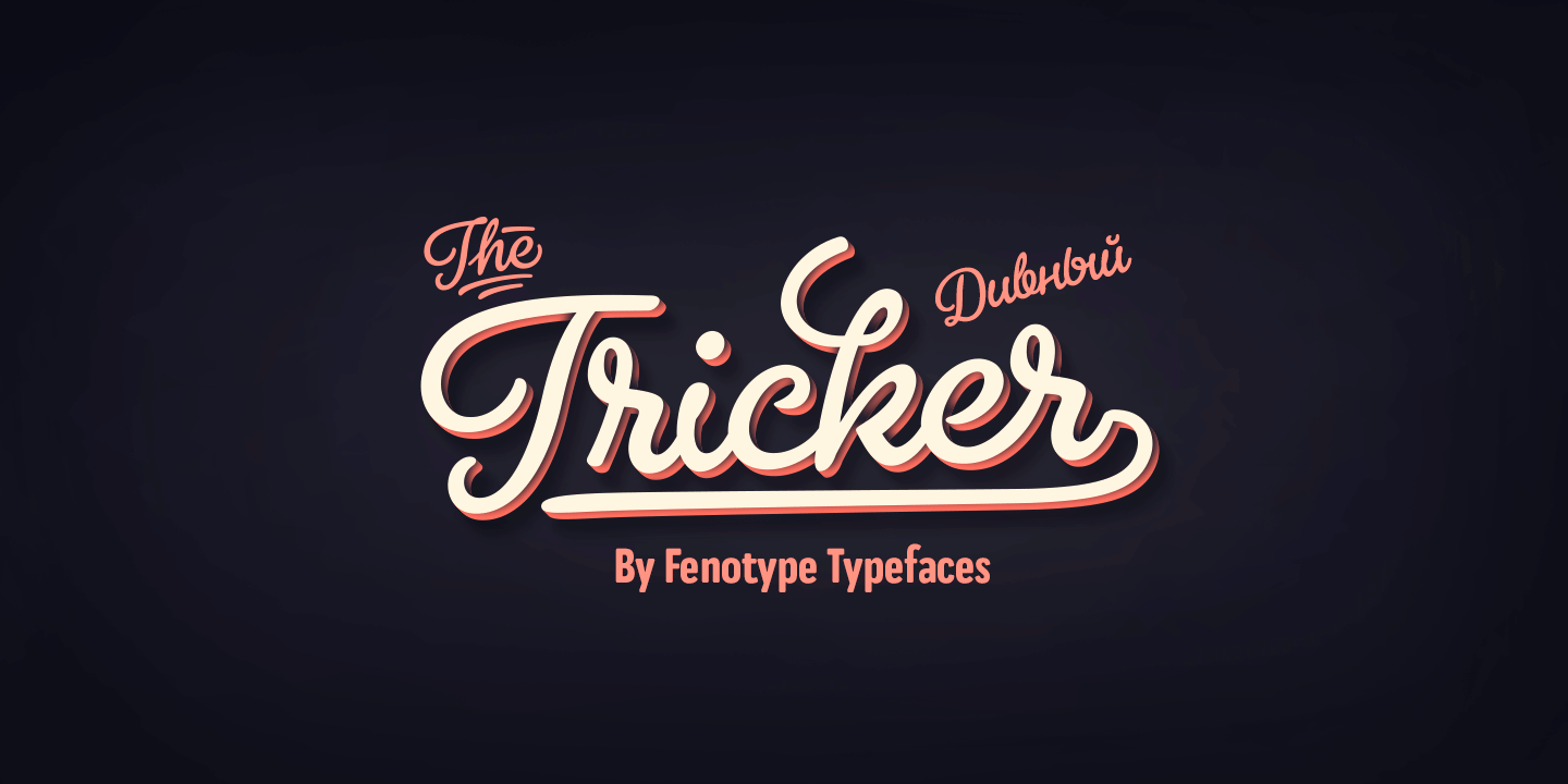 Tricker Font Family Poster