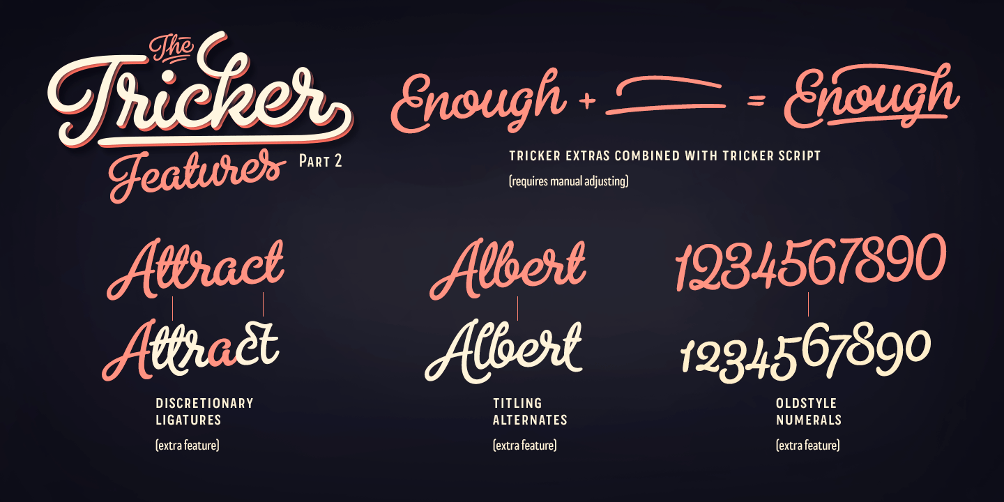 Tricker Font Poster #1