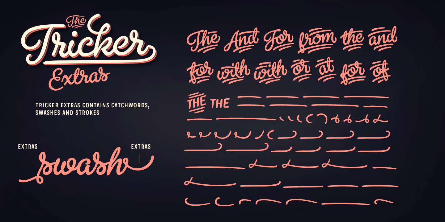 Tricker Font Poster #1