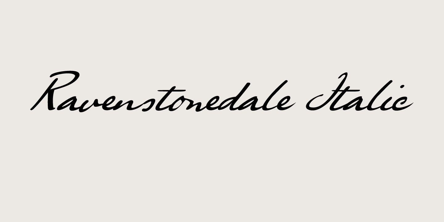 Ravenstonedale Font Poster #1