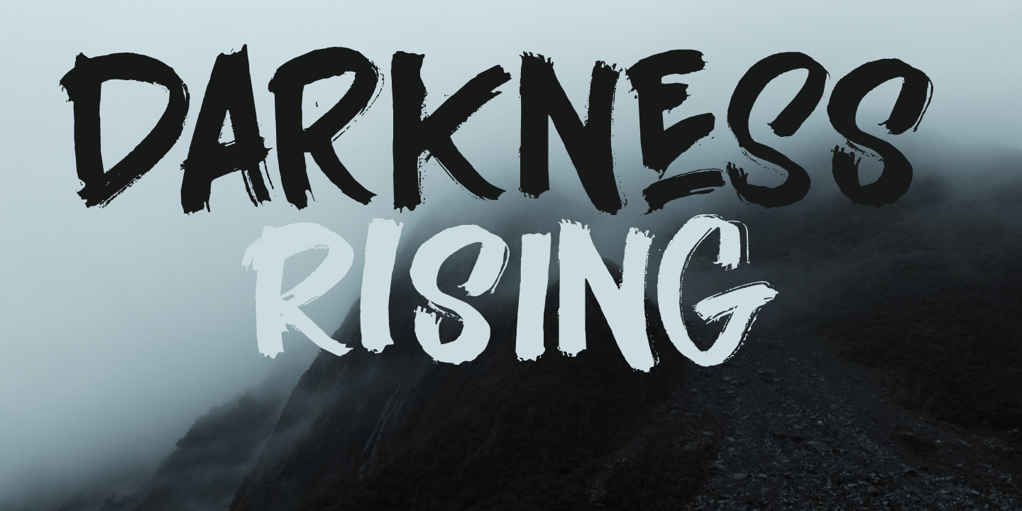 Darkness Rising Font Poster #1