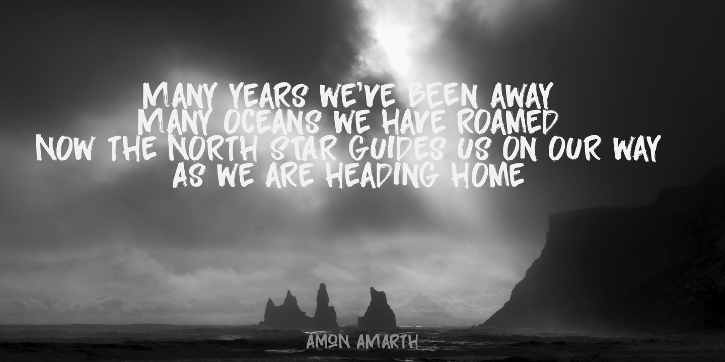 Darkness Rising Font Poster #1