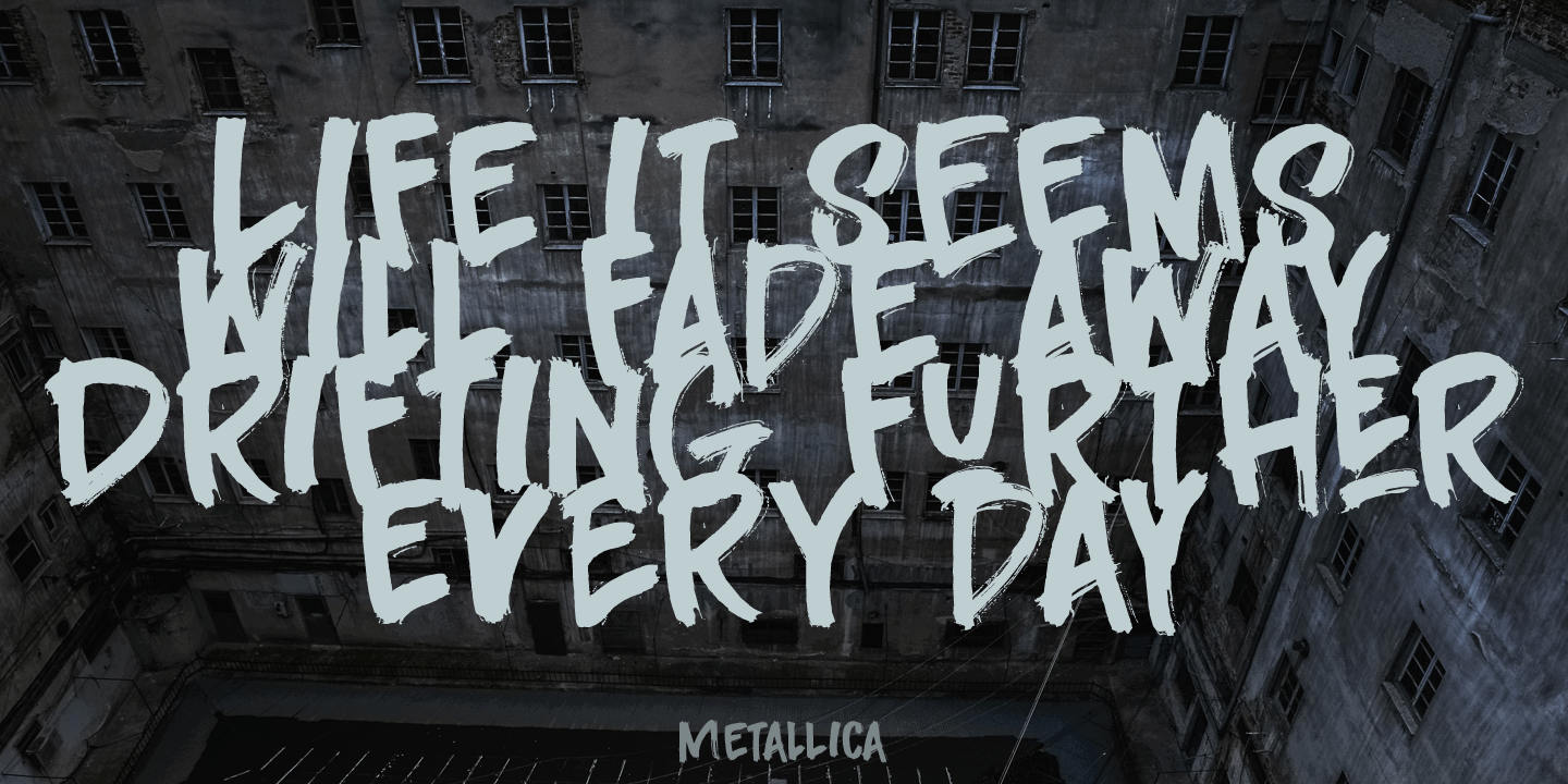 Darkness Rising Font Poster #1