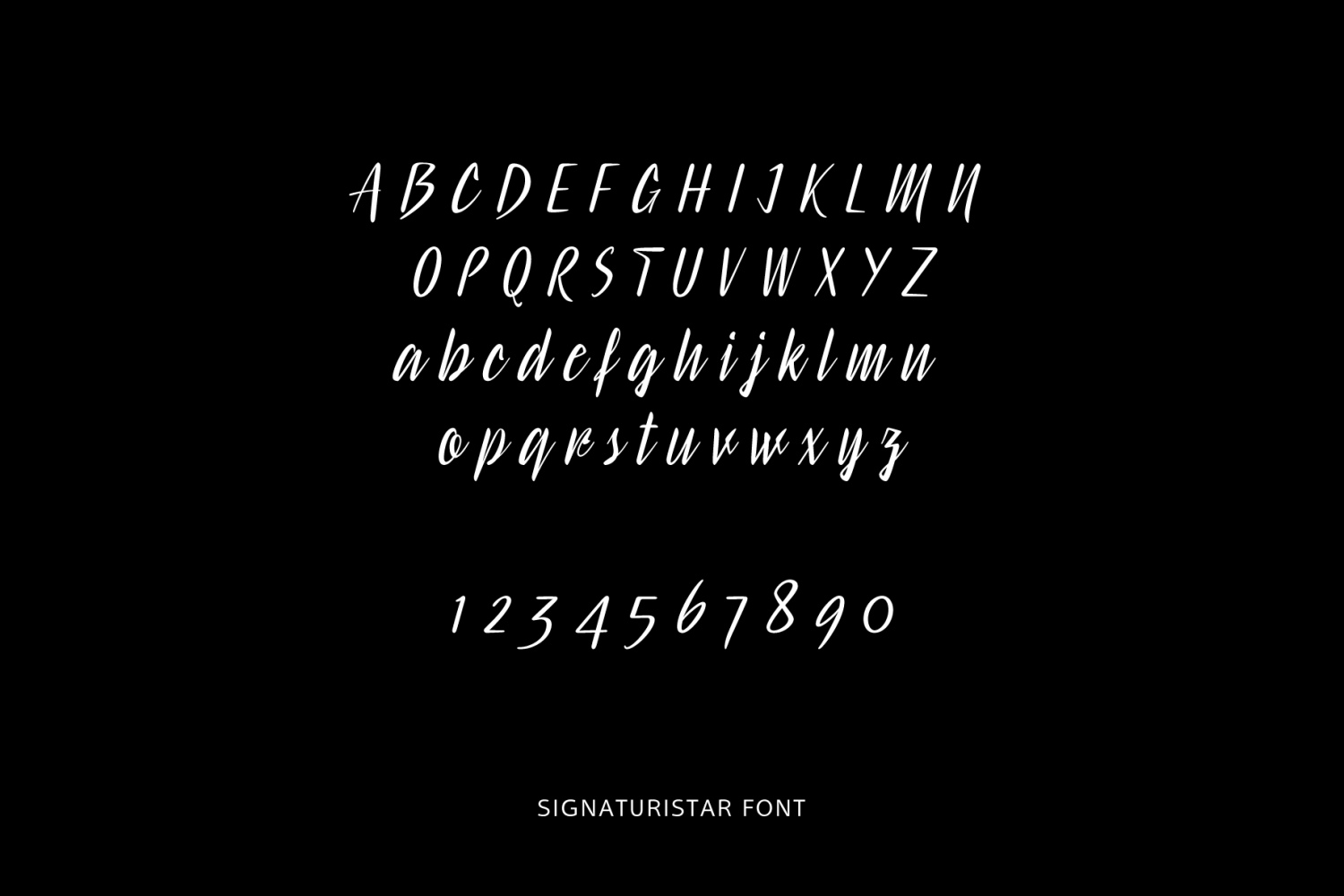 Signaturistar Font Poster #1