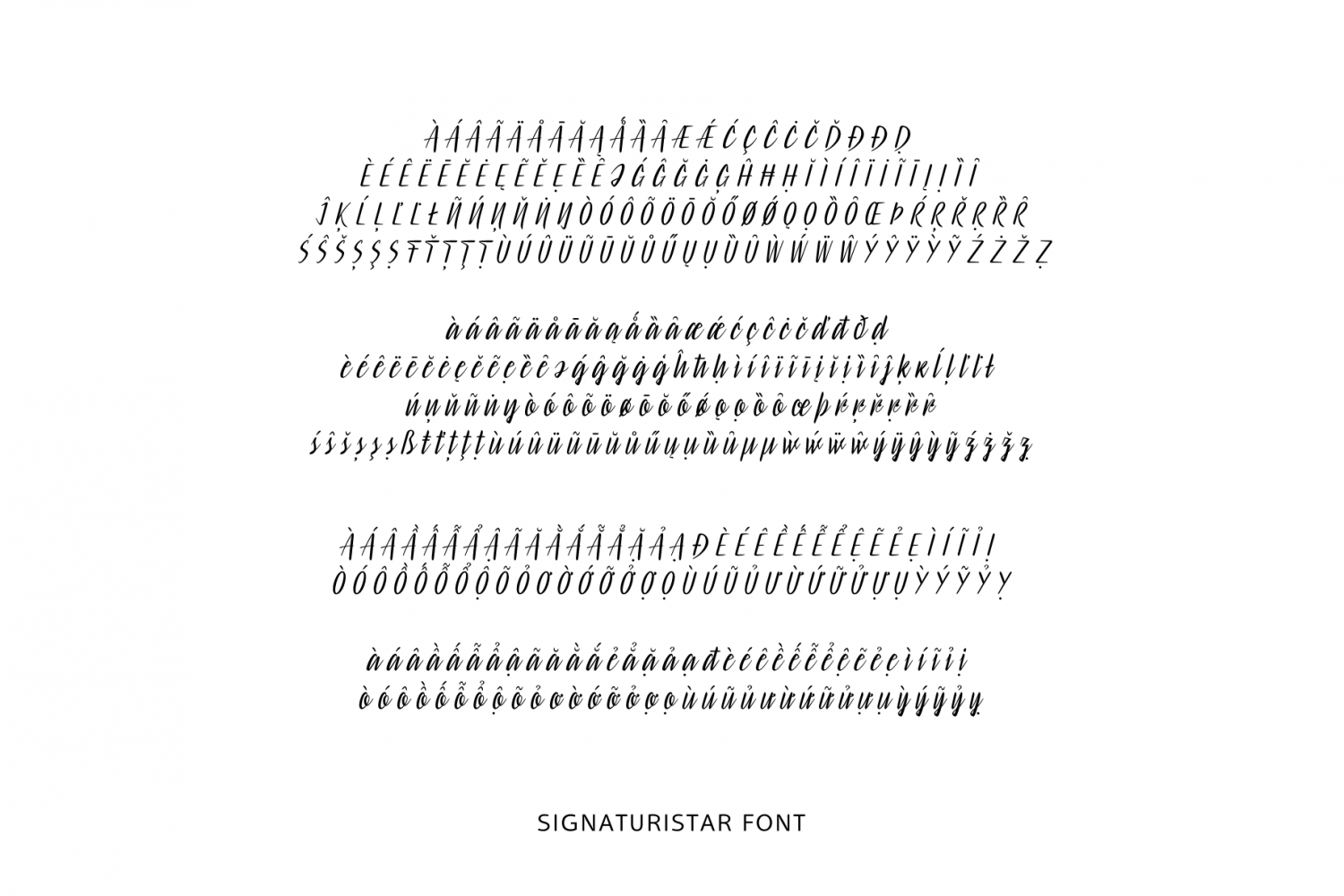 Signaturistar Font Poster #1
