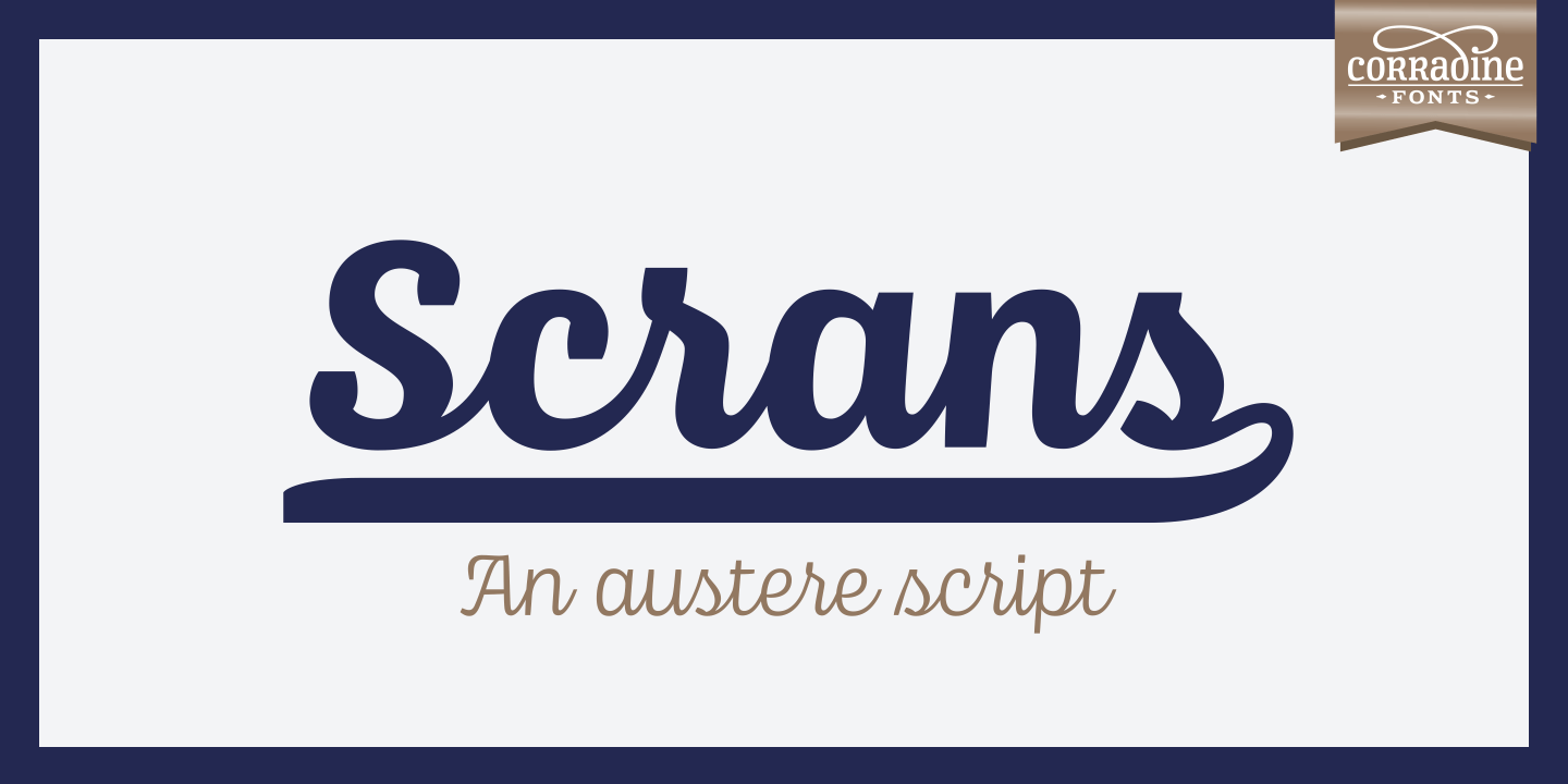 Scrans Font Poster #1