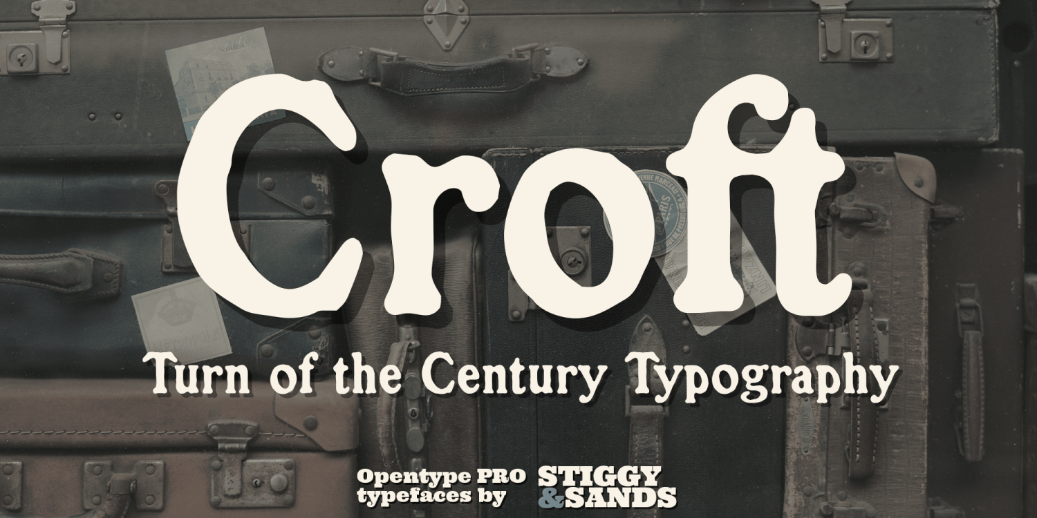 Croft Font Poster #1