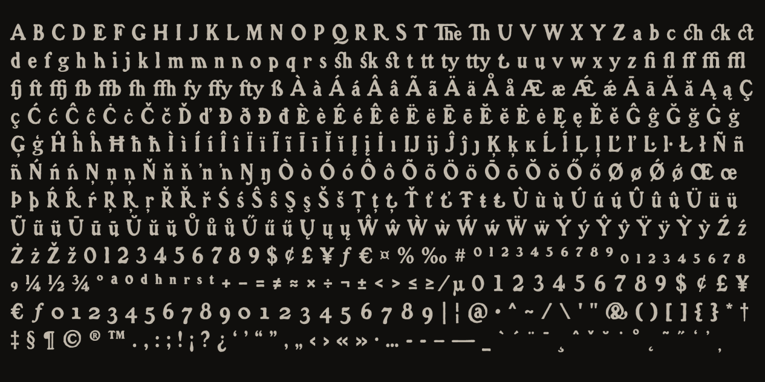 Croft Font Poster #1