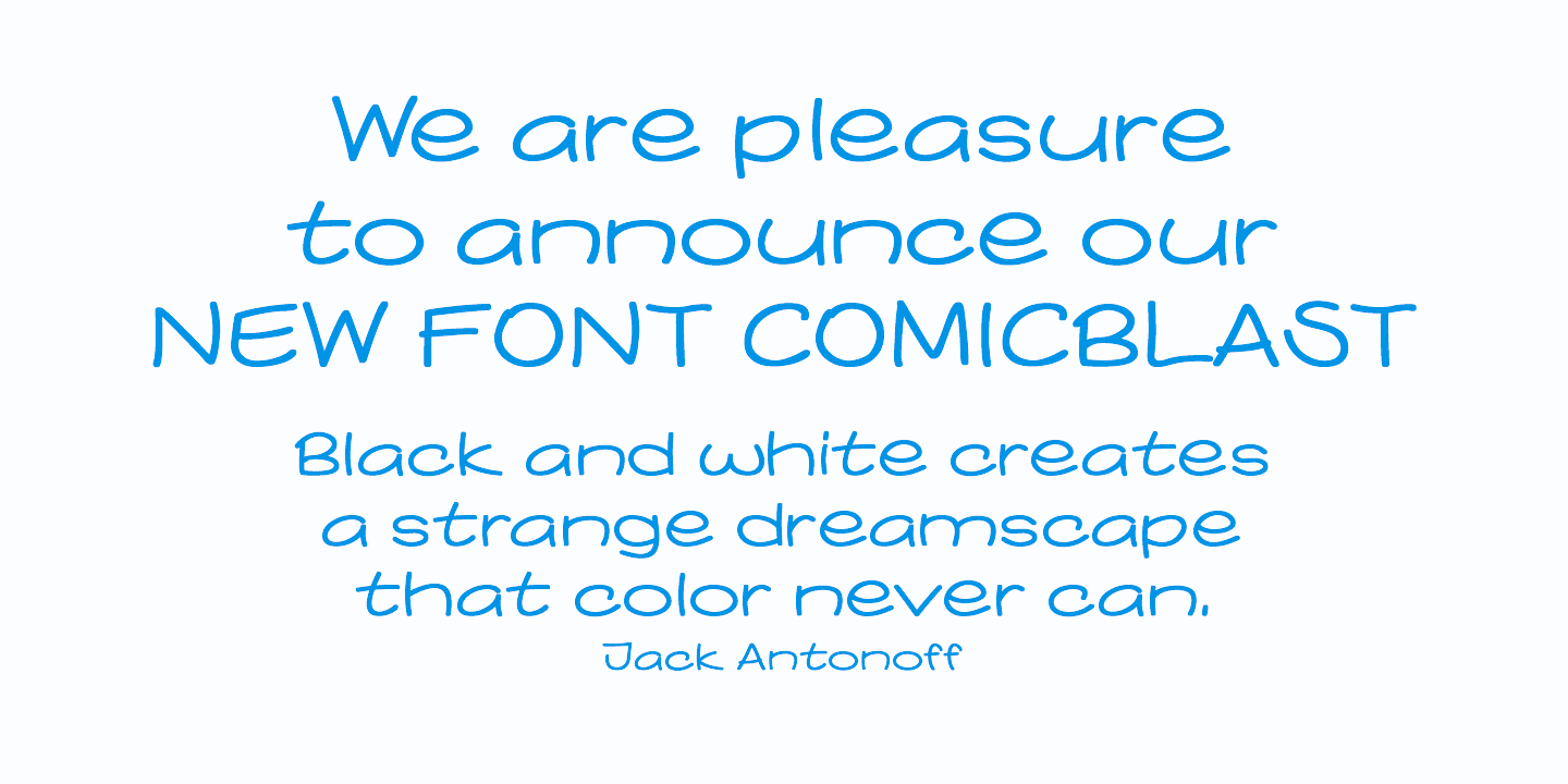 Comicblast Font Poster #1