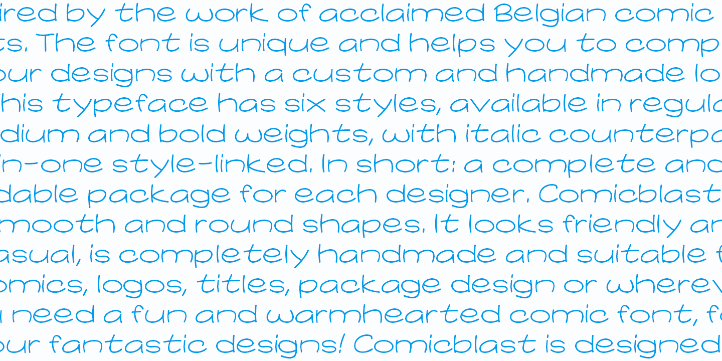 Comicblast Font Poster #1