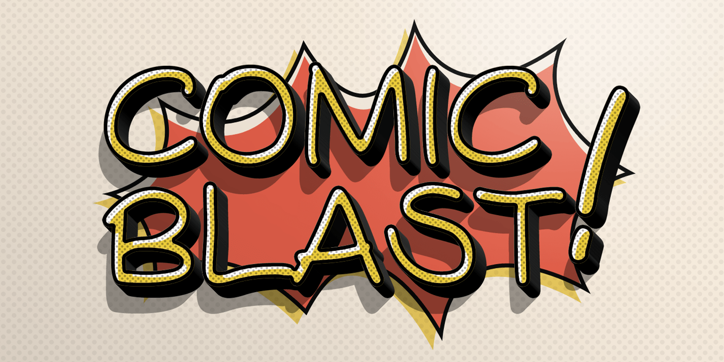 Comicblast Font Poster #1