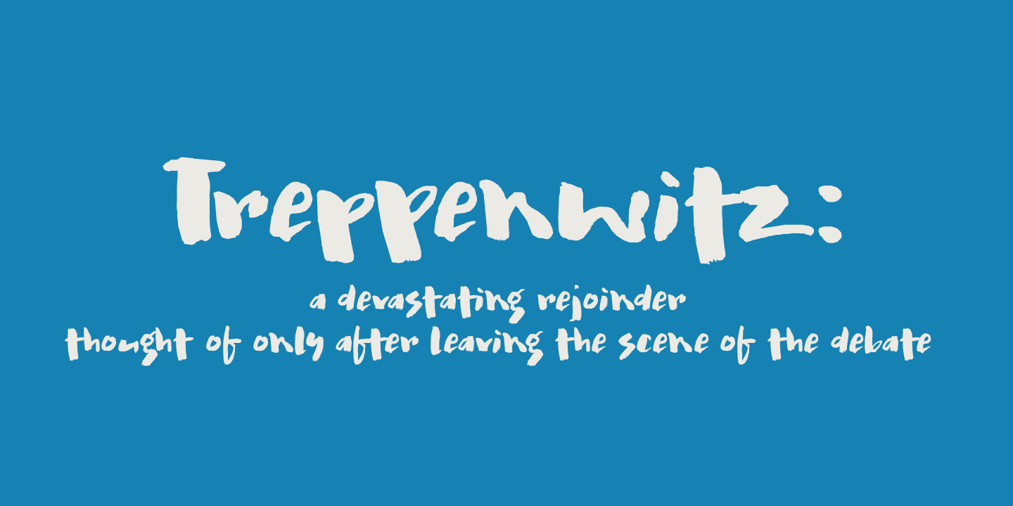 Treppenwitz Font Poster #1