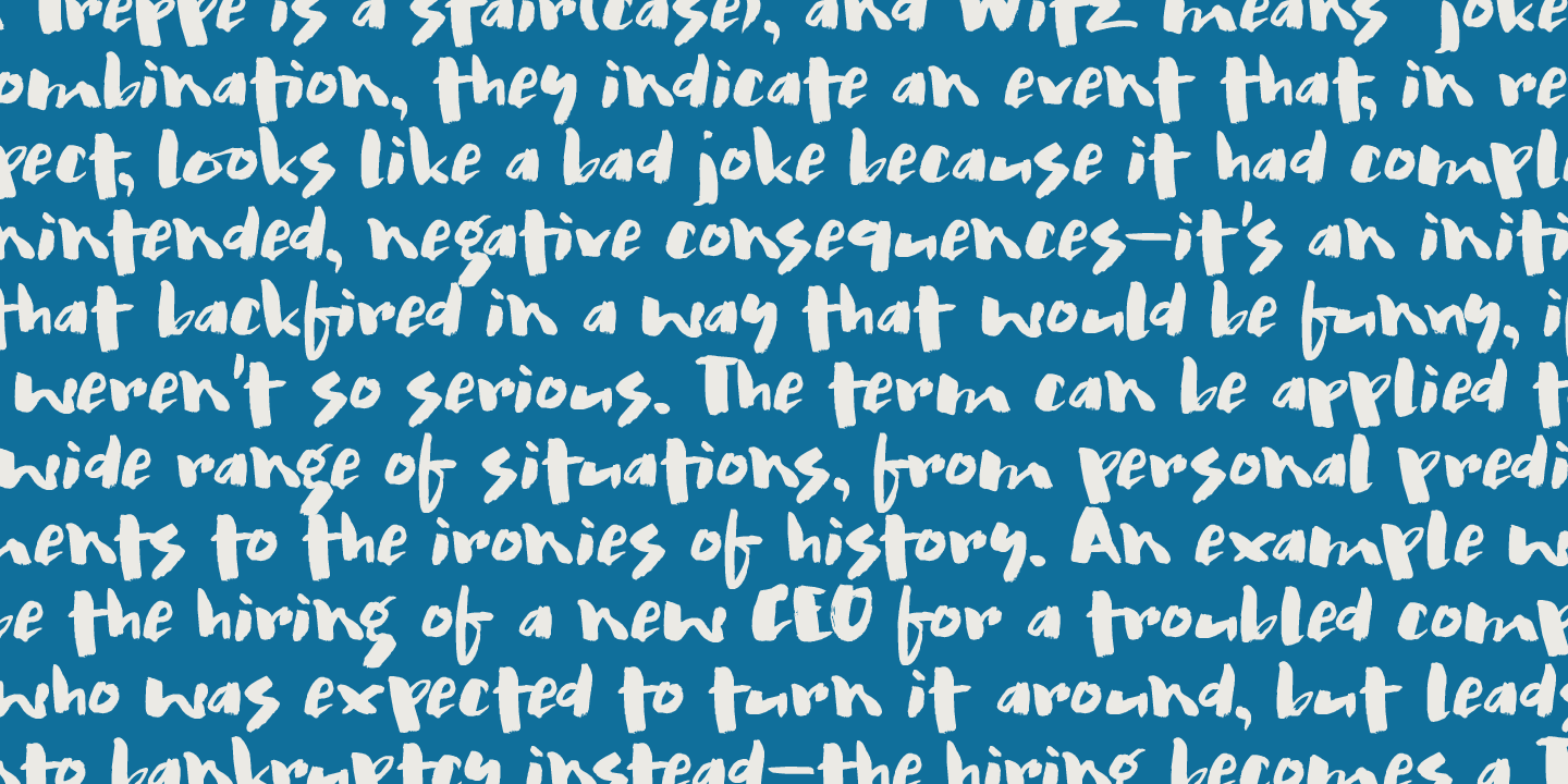 Treppenwitz Font Poster #1