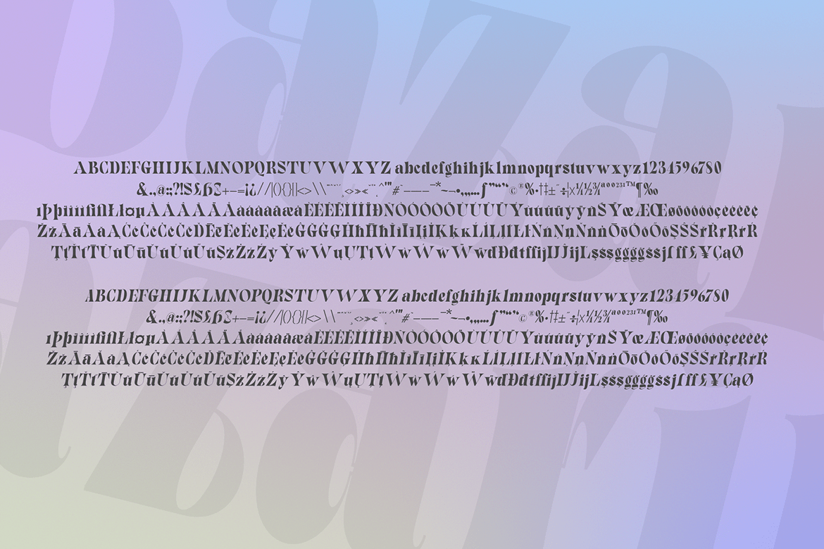 Bazaruto Font Poster #5