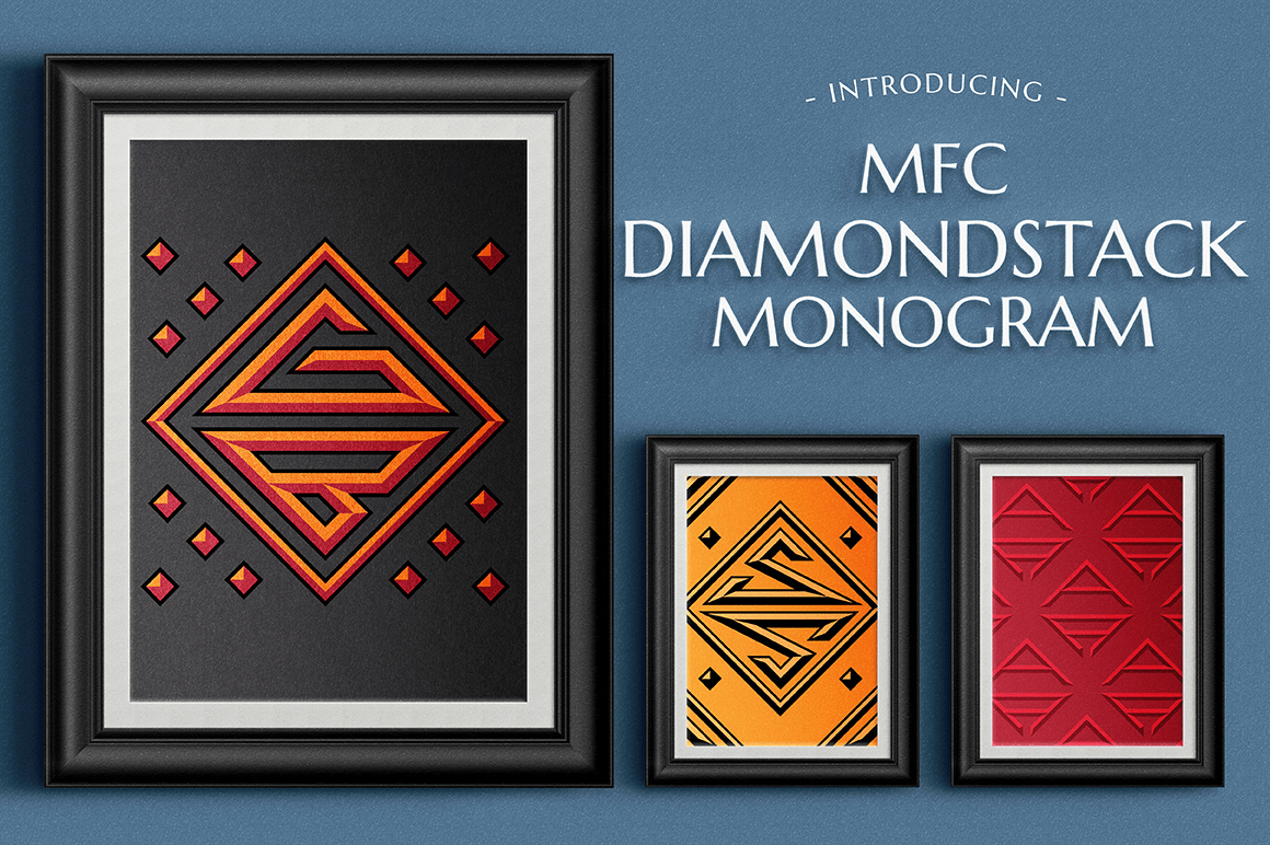 MFC Diamondstack Monogram Poster