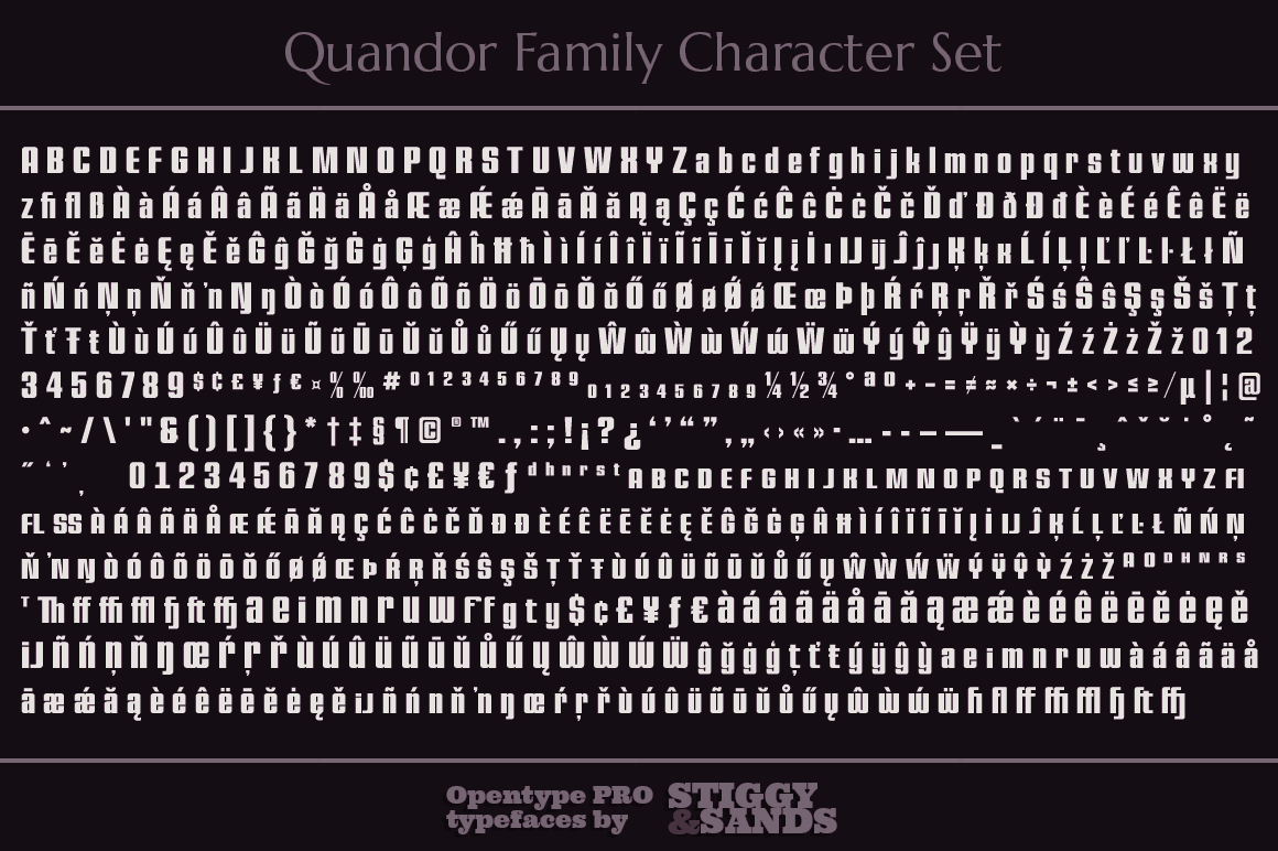 Quandor Font Poster #1