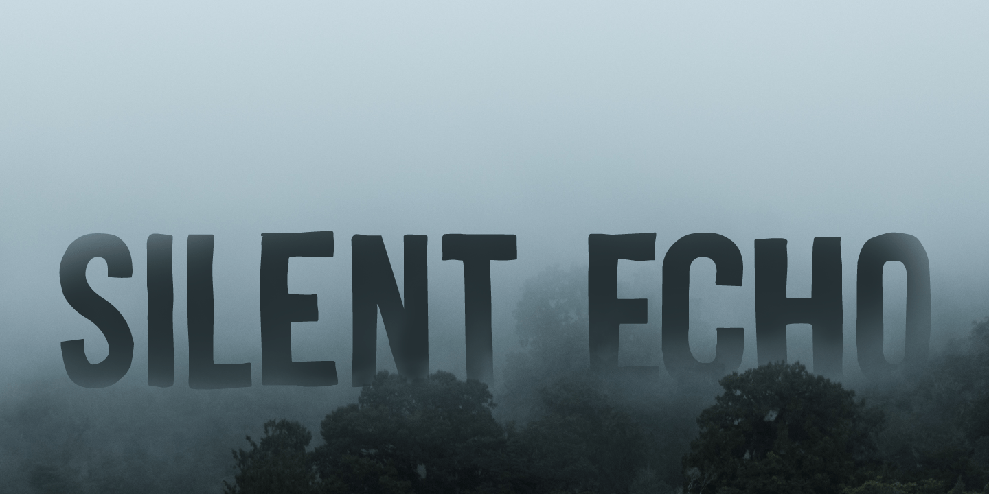 Silent Echo Font Poster #1