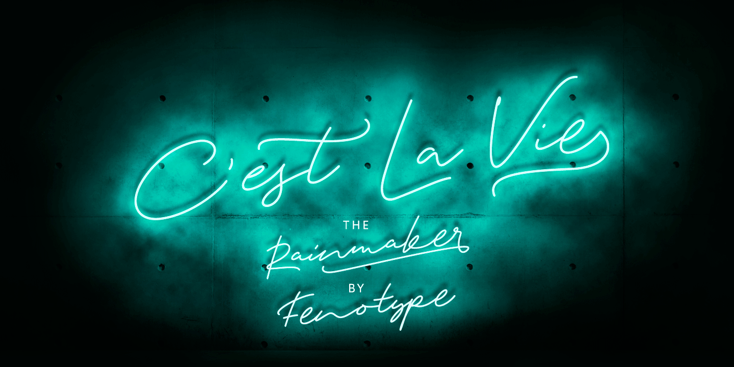 Rainmaker Script Font Poster #1