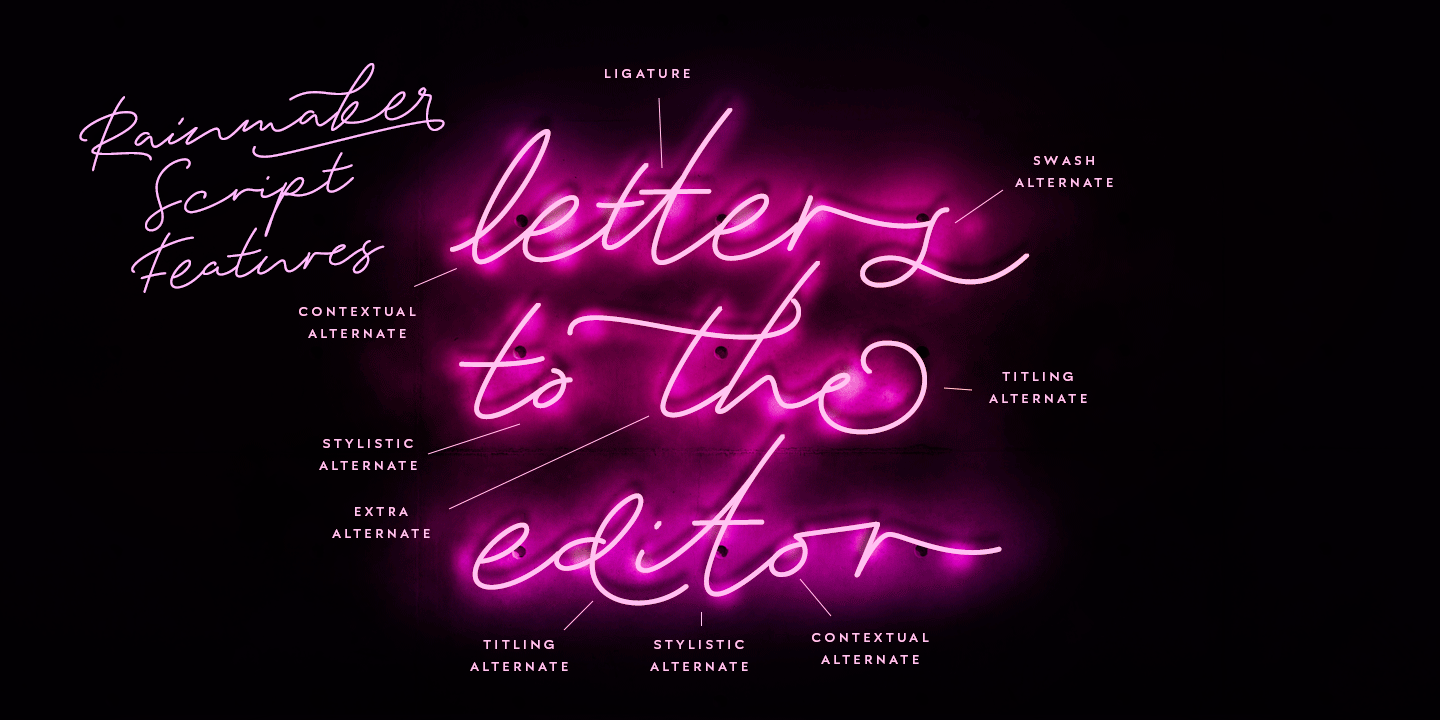 Rainmaker Script Font Poster #1