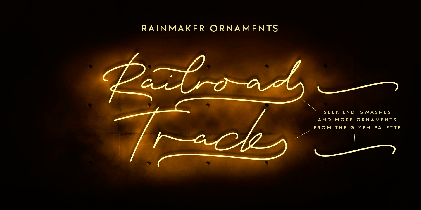 Rainmaker Script Font Poster #1