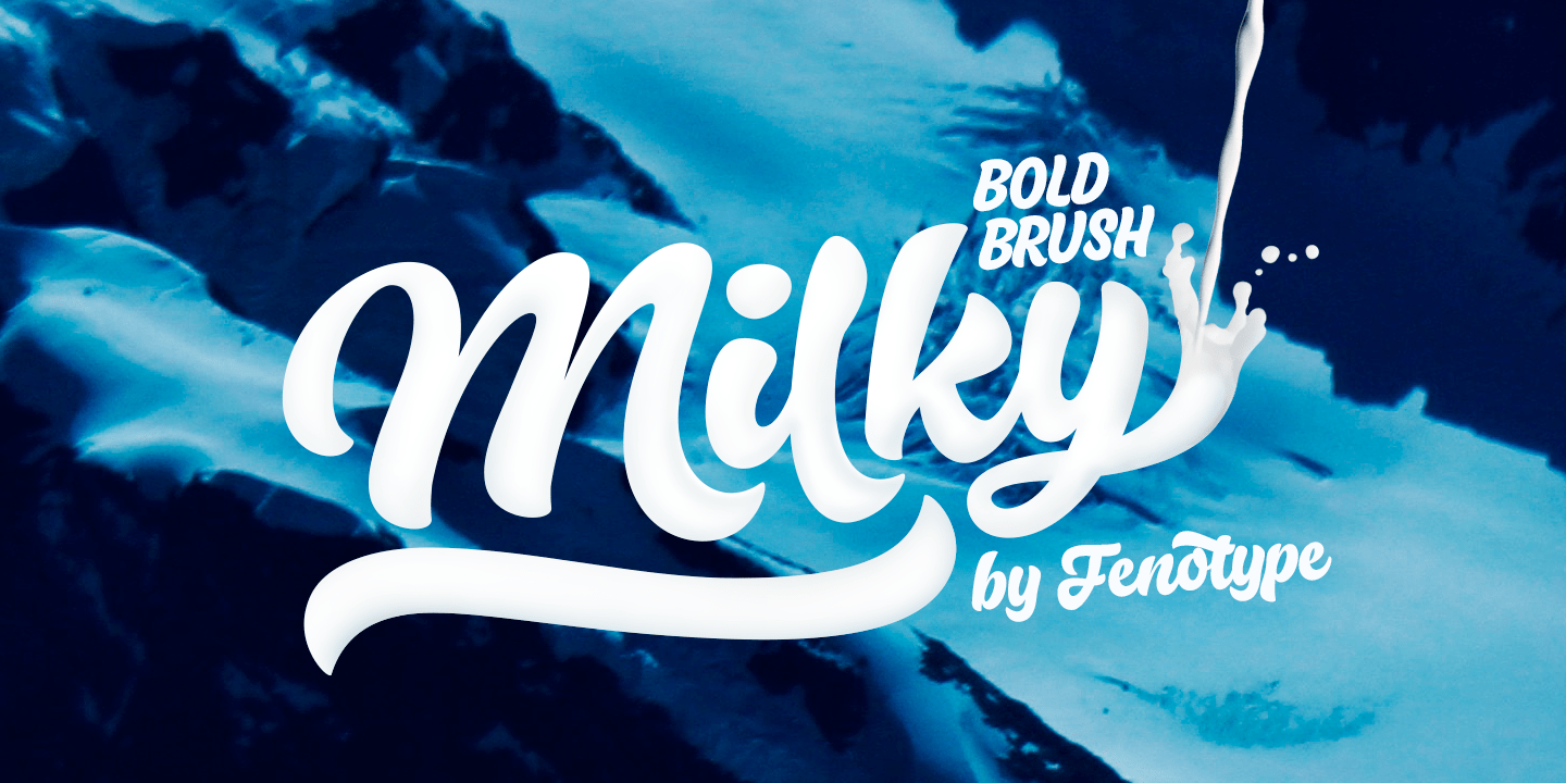 Milky Font Family Poster