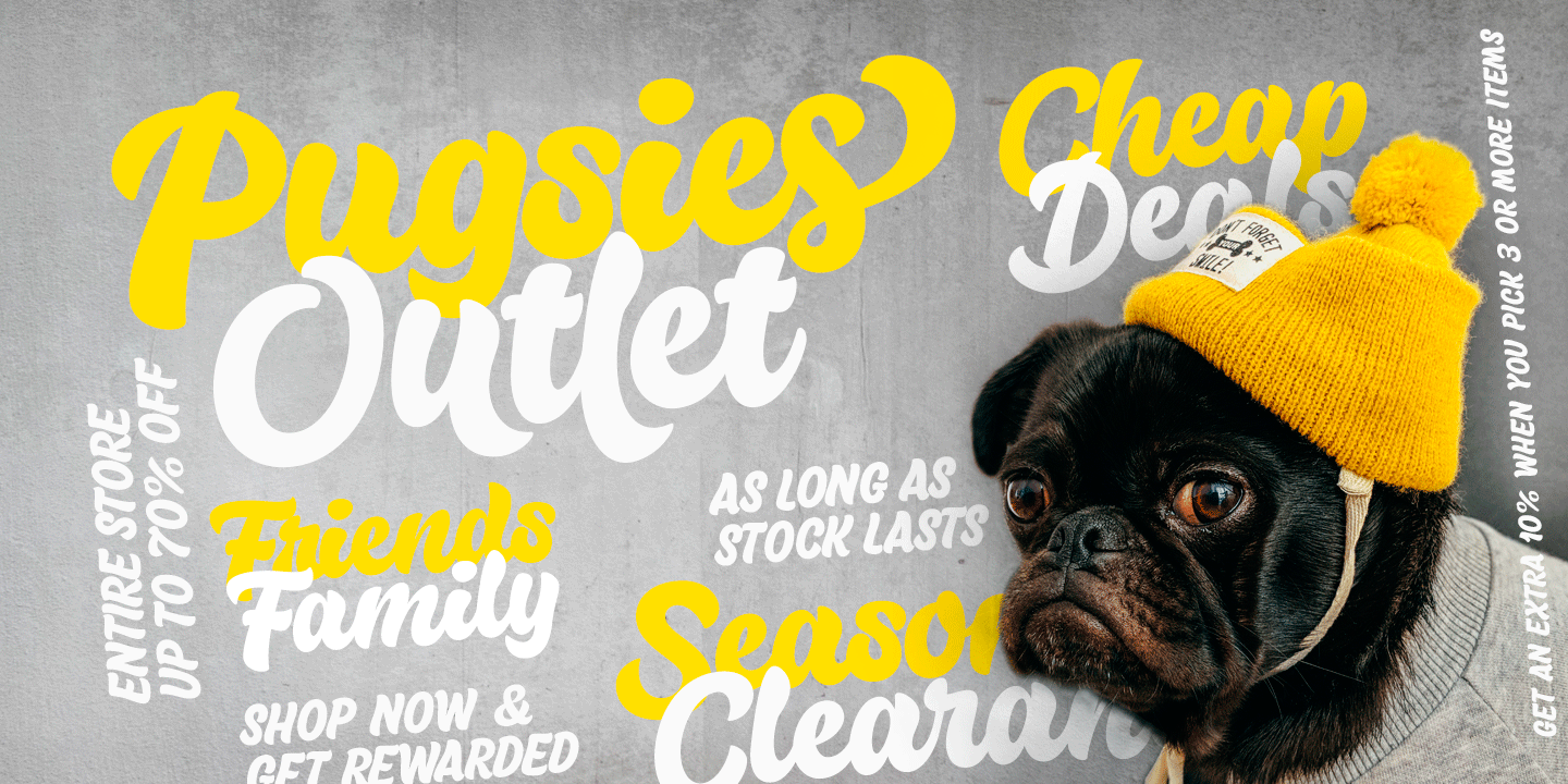 Milky Font Poster #1