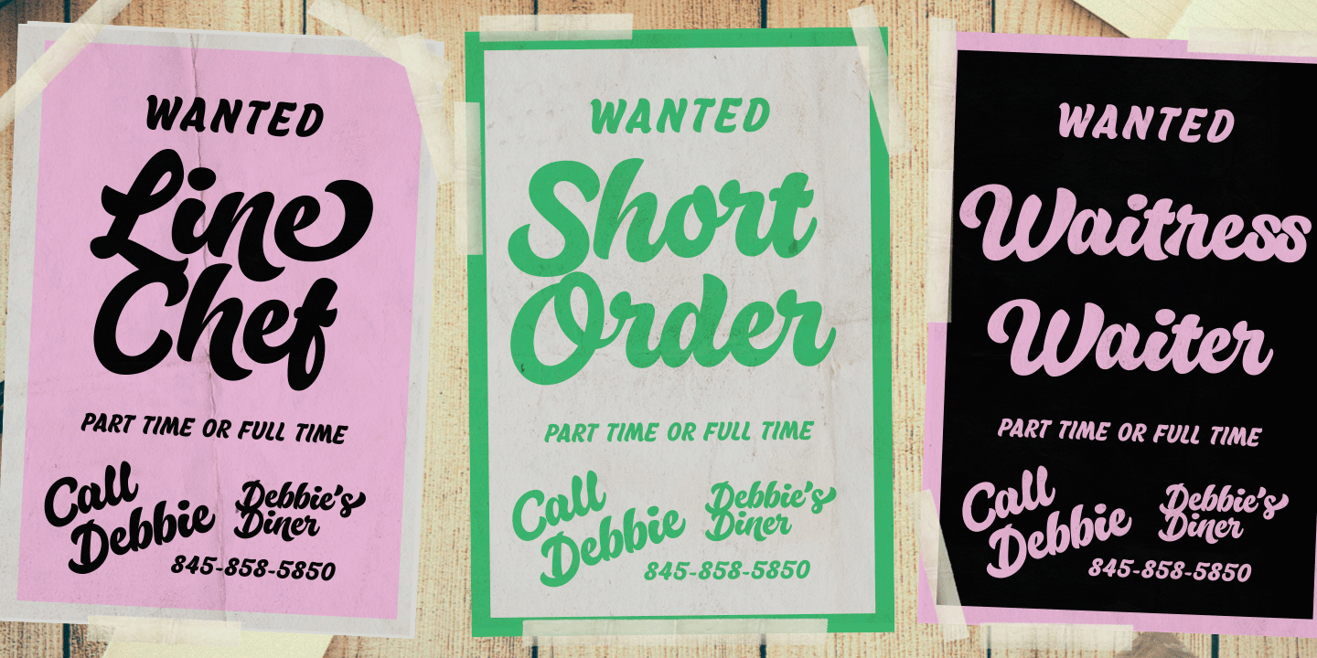 Milky Font Poster #1