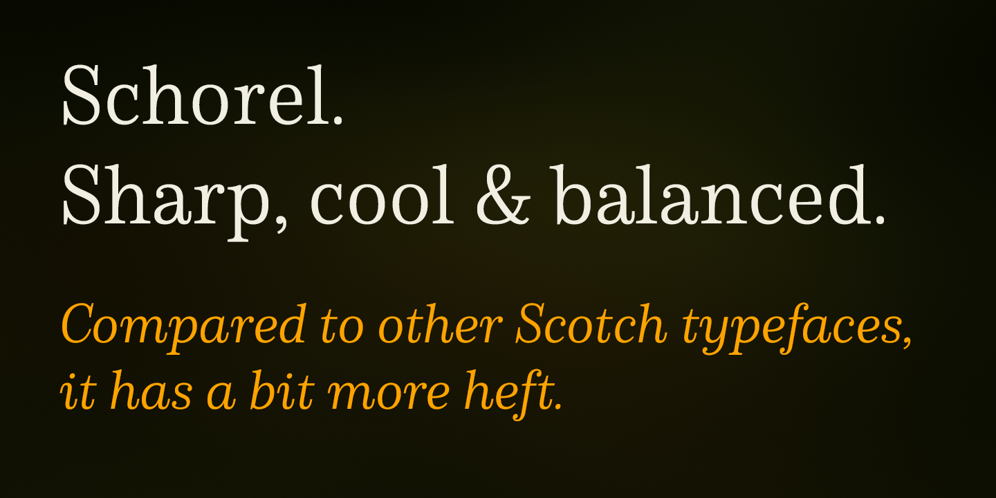 Schorel Font Poster #1