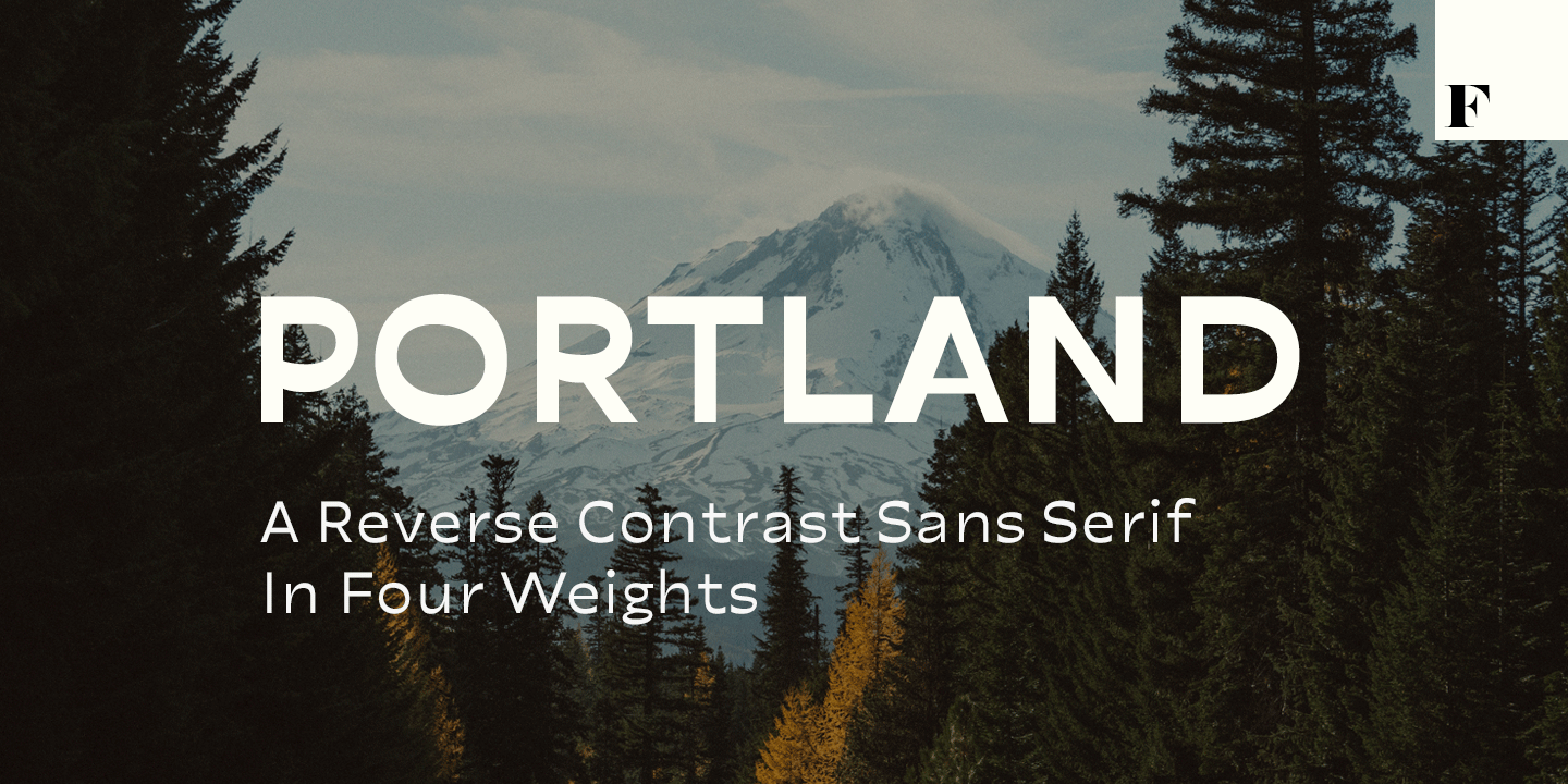 Portland Font Family Poster