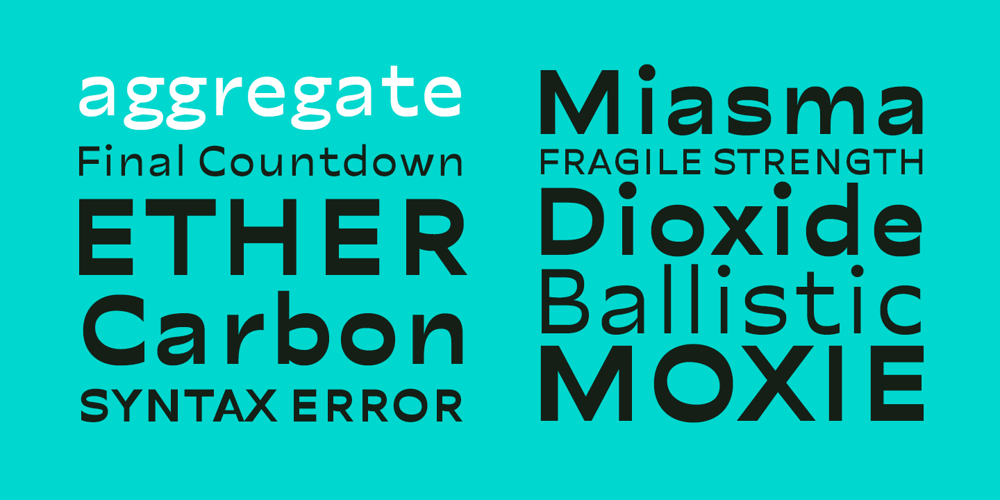 Portland Font Poster #1