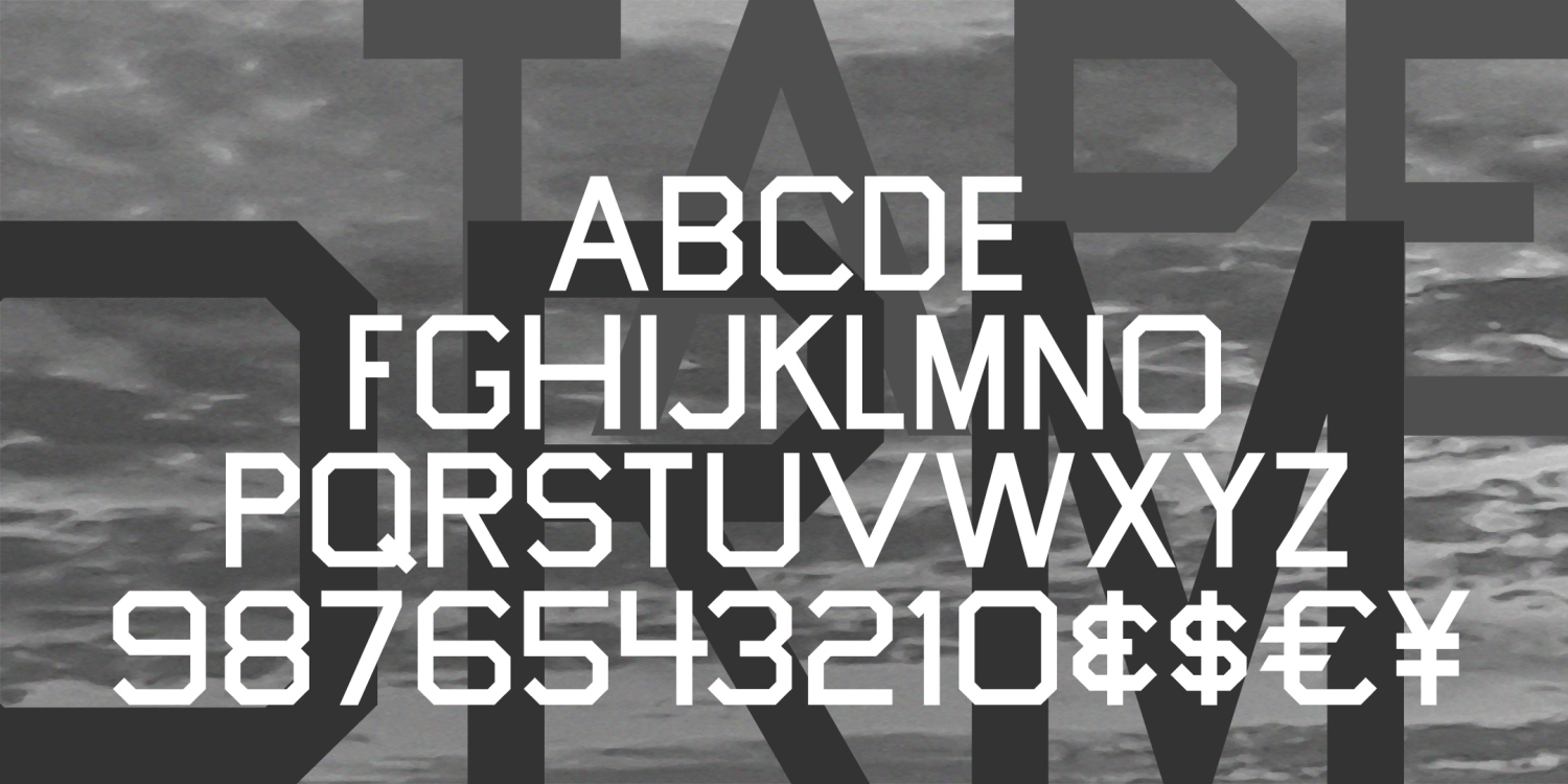 Tapeworm Font Family Poster