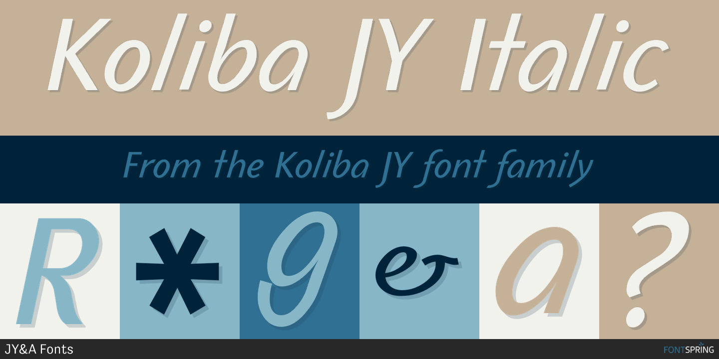 Koliba JY Font Poster #1