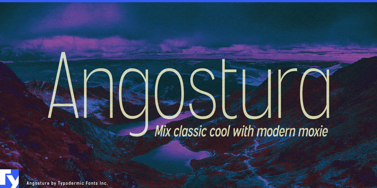 Angostura Font Poster #1