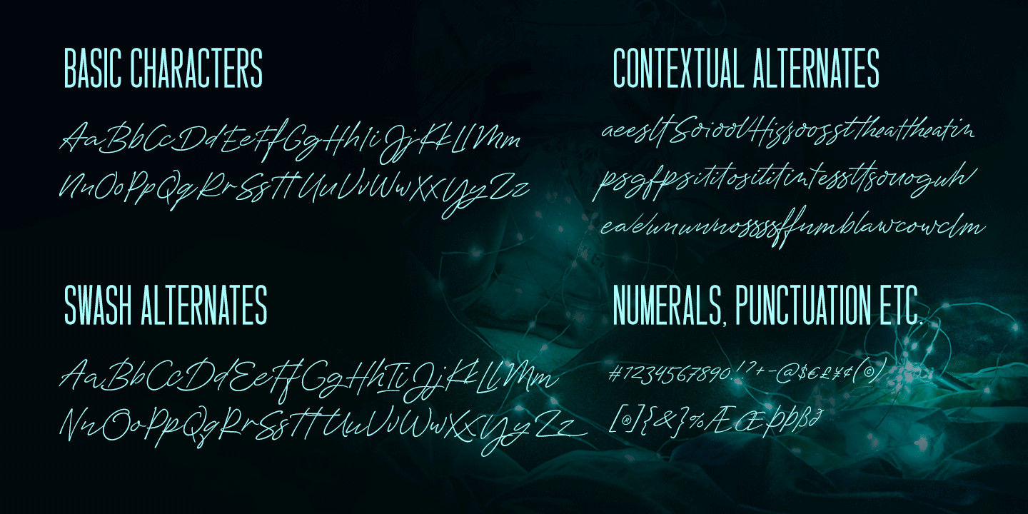 Silverline Font Poster #1