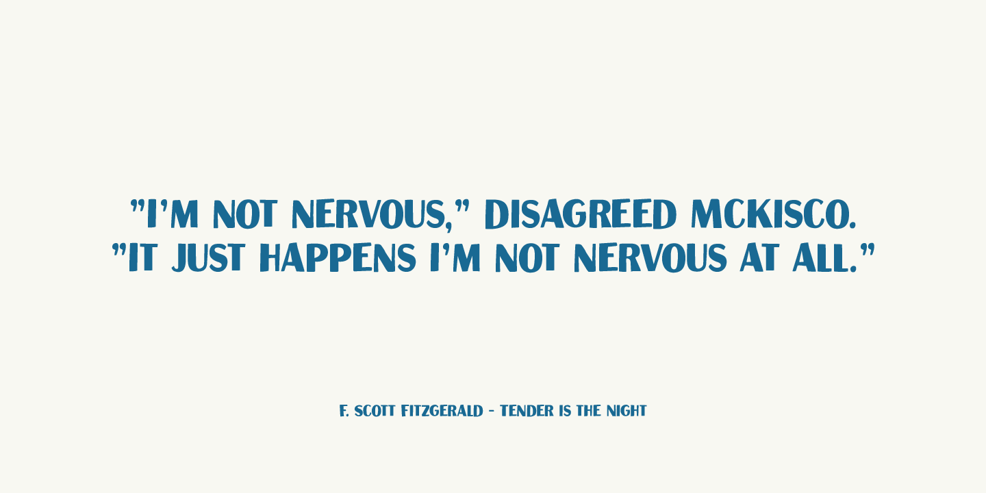 Aficionado Font Poster #1