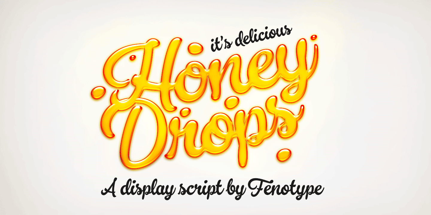 Honey Drops Font Poster #1