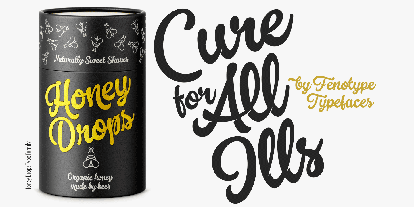 Honey Drops Font Poster #1
