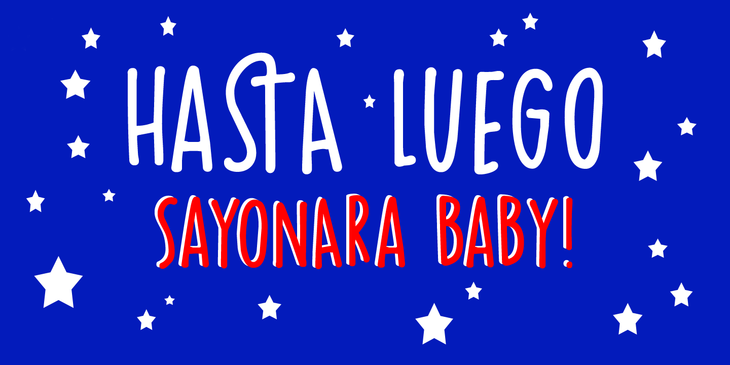 Hasta Luego Font Poster #1