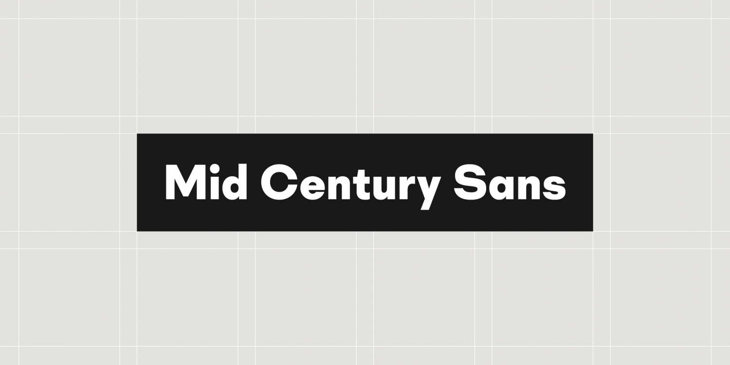 Mid Century Sans Font Poster #1