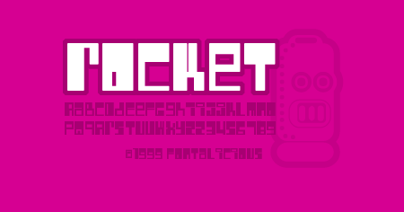 Rocket Font Poster #1