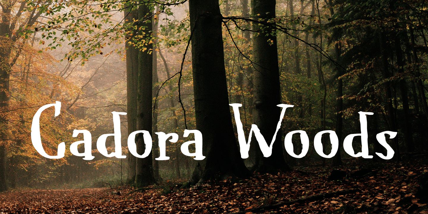 Cadora Woods Font Poster #1