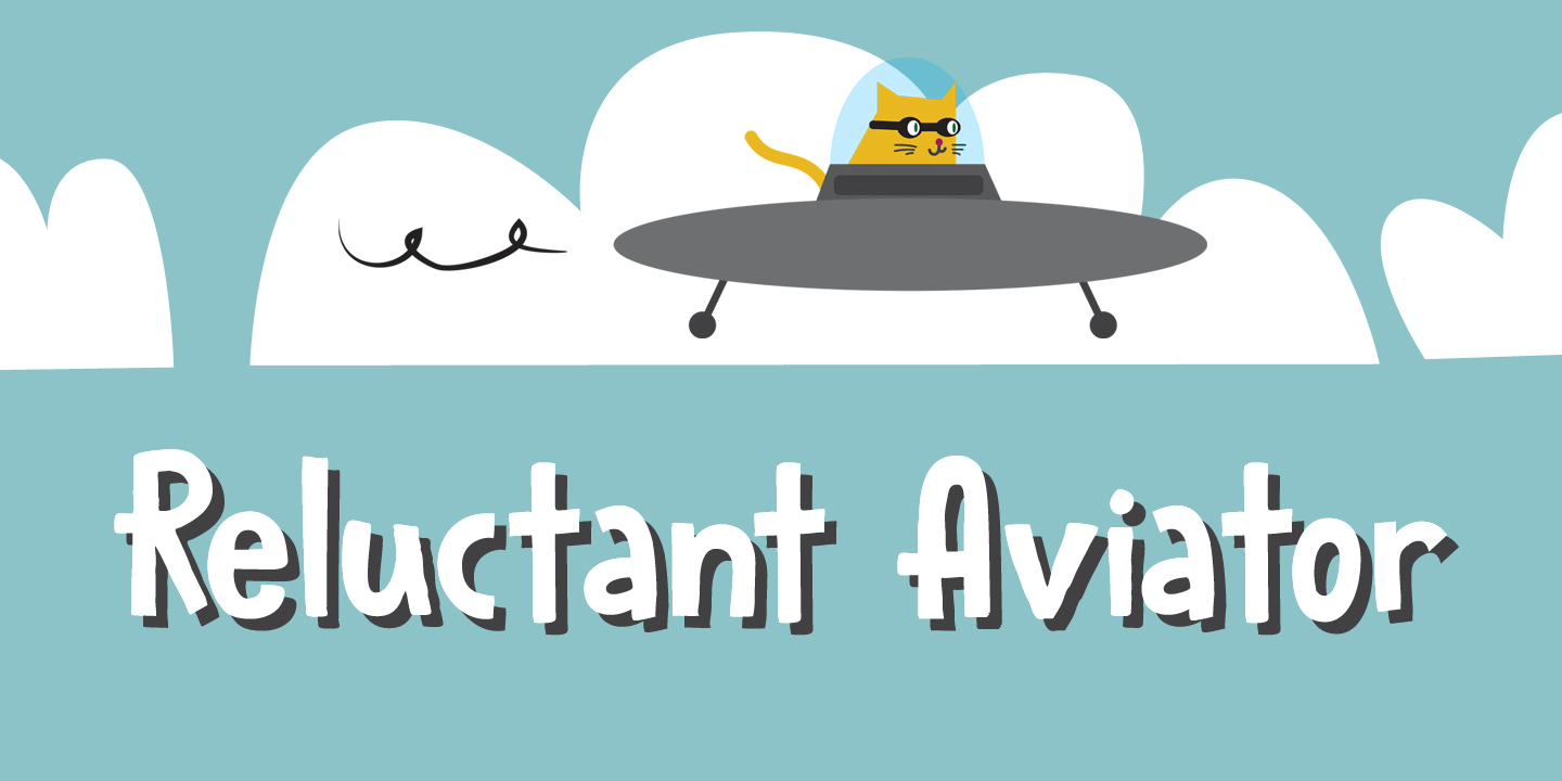 Reluctant Aviator Font Poster #1