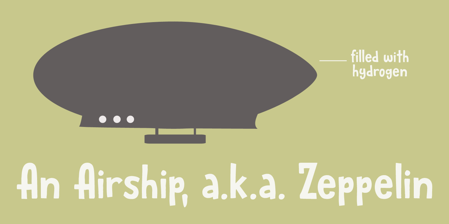 Reluctant Aviator Font Poster #1