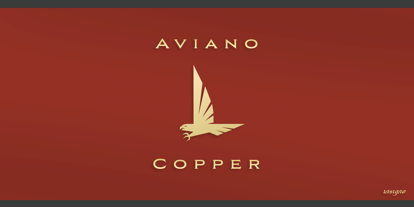 Aviano Copper Font Poster #1