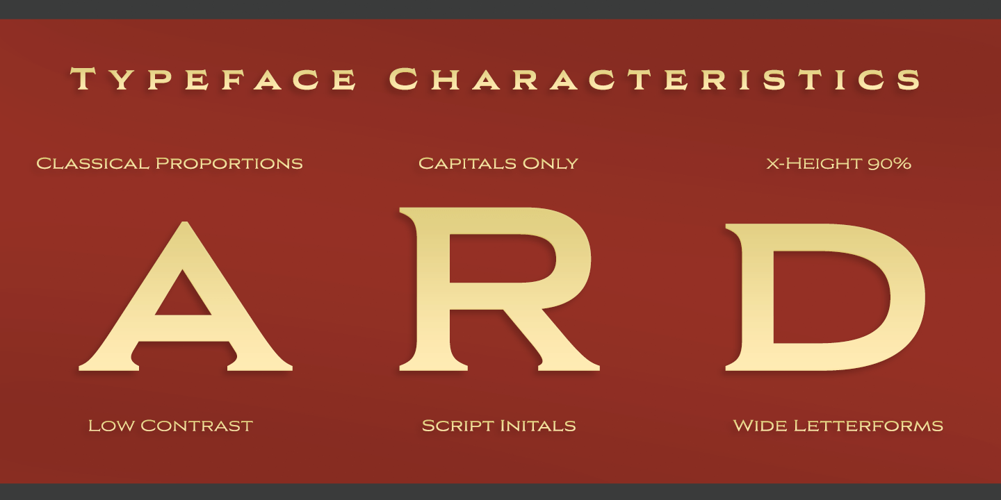 Aviano Copper Font Poster #1
