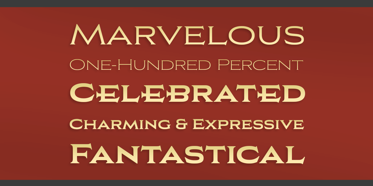 Aviano Copper Font Poster #1