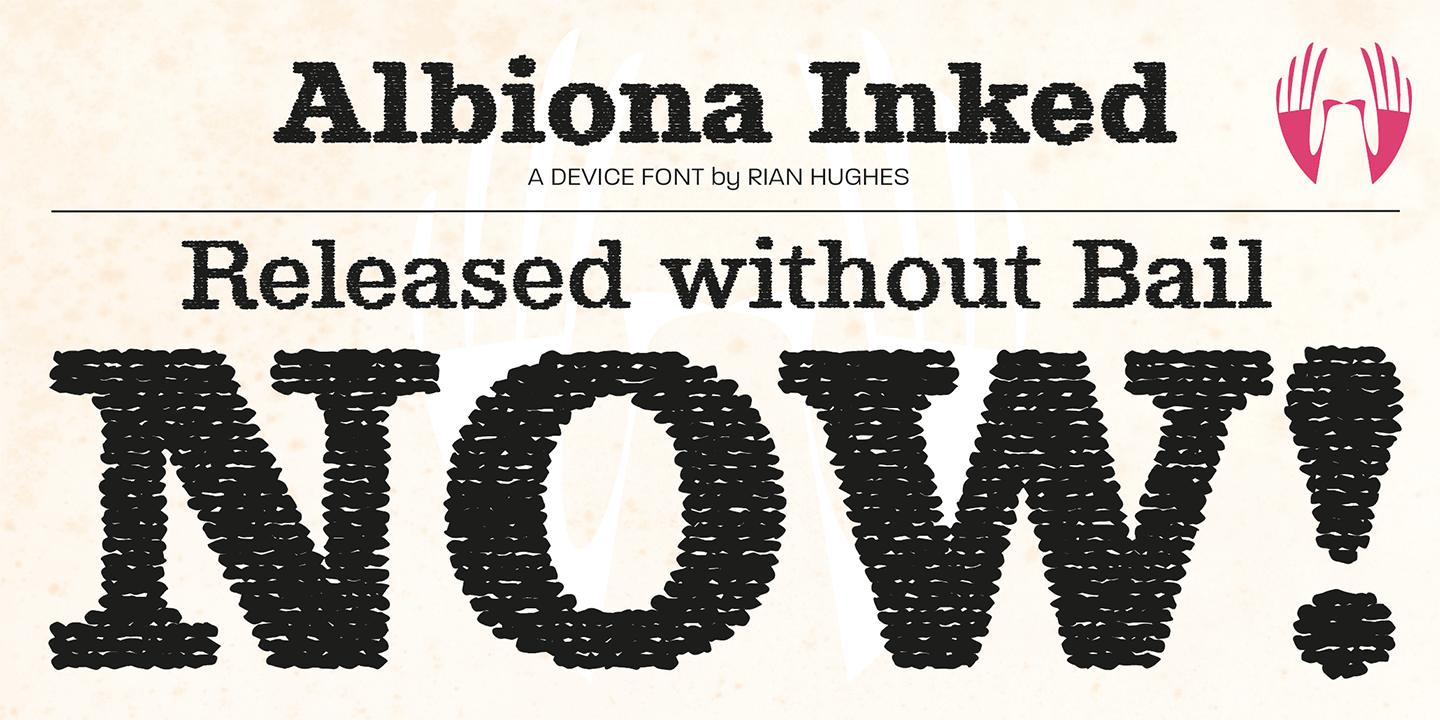 Albiona Inked Font Poster #1