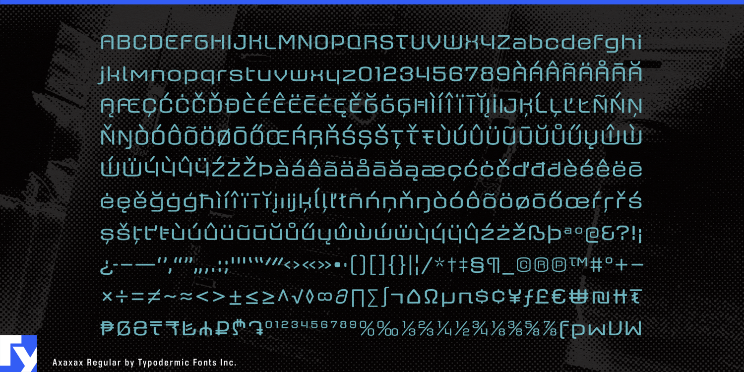 Axaxax Font Poster #1
