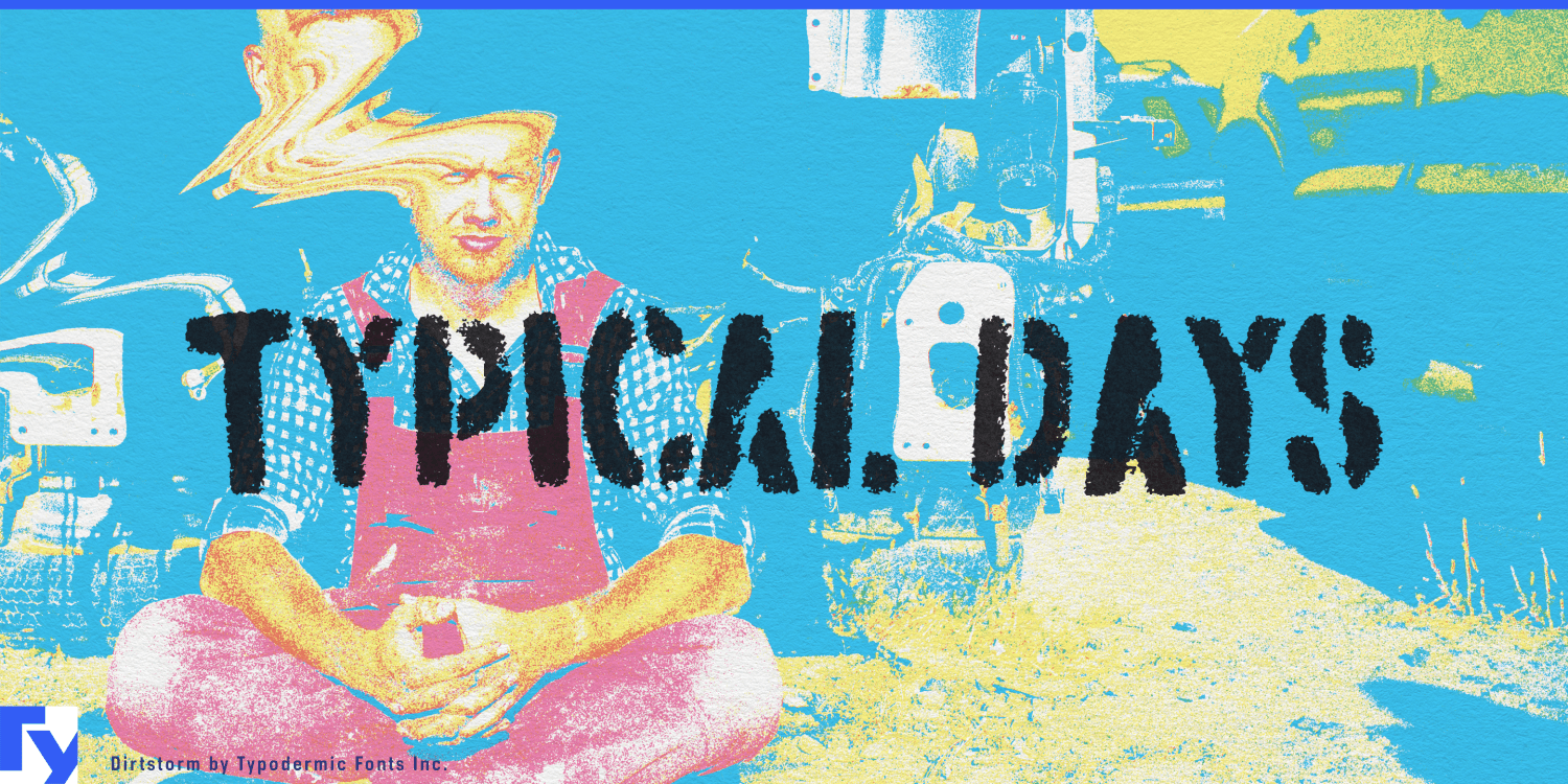 Dirtstorm Font Poster #1